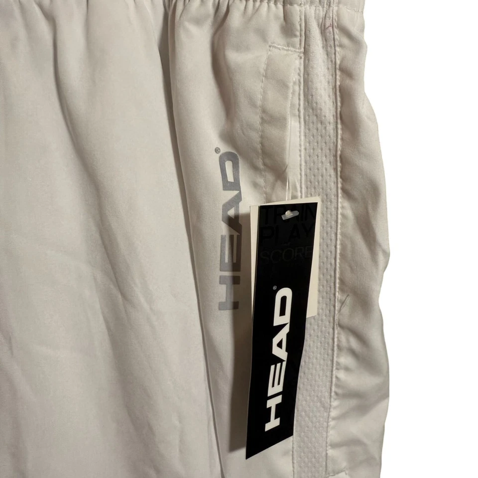 NWT Head Slim Fit Break Point Tennis Shorts Men X-Large White Elastic Waist - Image 3 of 4