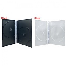 PREMIUM SLIM Slimline Double DVD Cases 7MM 100 New Material Lot