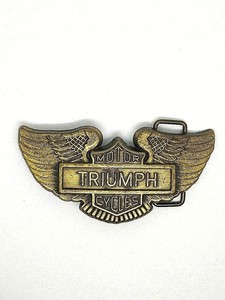 triumph motorcycle belt buckle