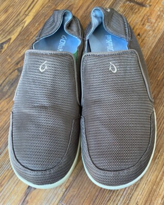Olukai Pehuea‎ Mesh Mens Slip On Shoes Charcoal Grey Drop-In Heel Size 10 s-l400.jpg main image 4