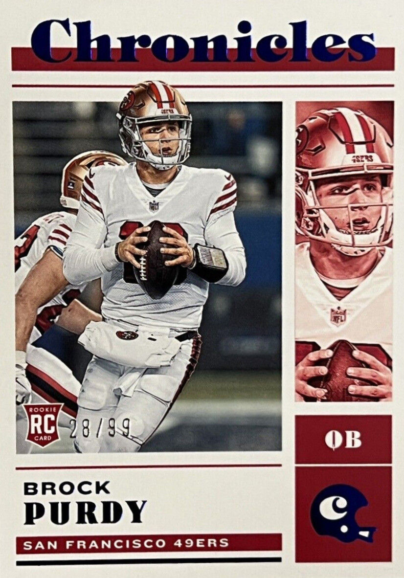 2022 Panini Chronicles - Marquee Blue #MAR-41 Brock Purdy /49 (RC) for ...
