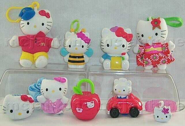 McDonald's 2000 HELLO KITTY Crew KID Bumblebee KIMONO Sanrio Cat