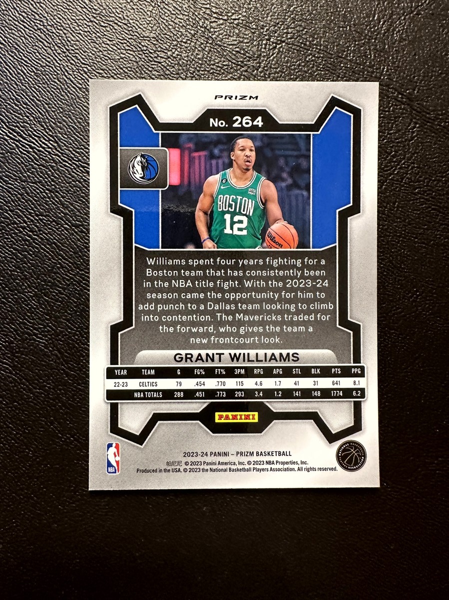 2023-24 Panini Prizm Grant Williams #264 Silver Prizm Dallas