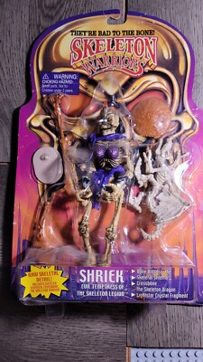 2002 REPLAY SKELETON WARRIORS SHRIEK FIGURE FACTORY SEALED - DMG PKG - VHTF!