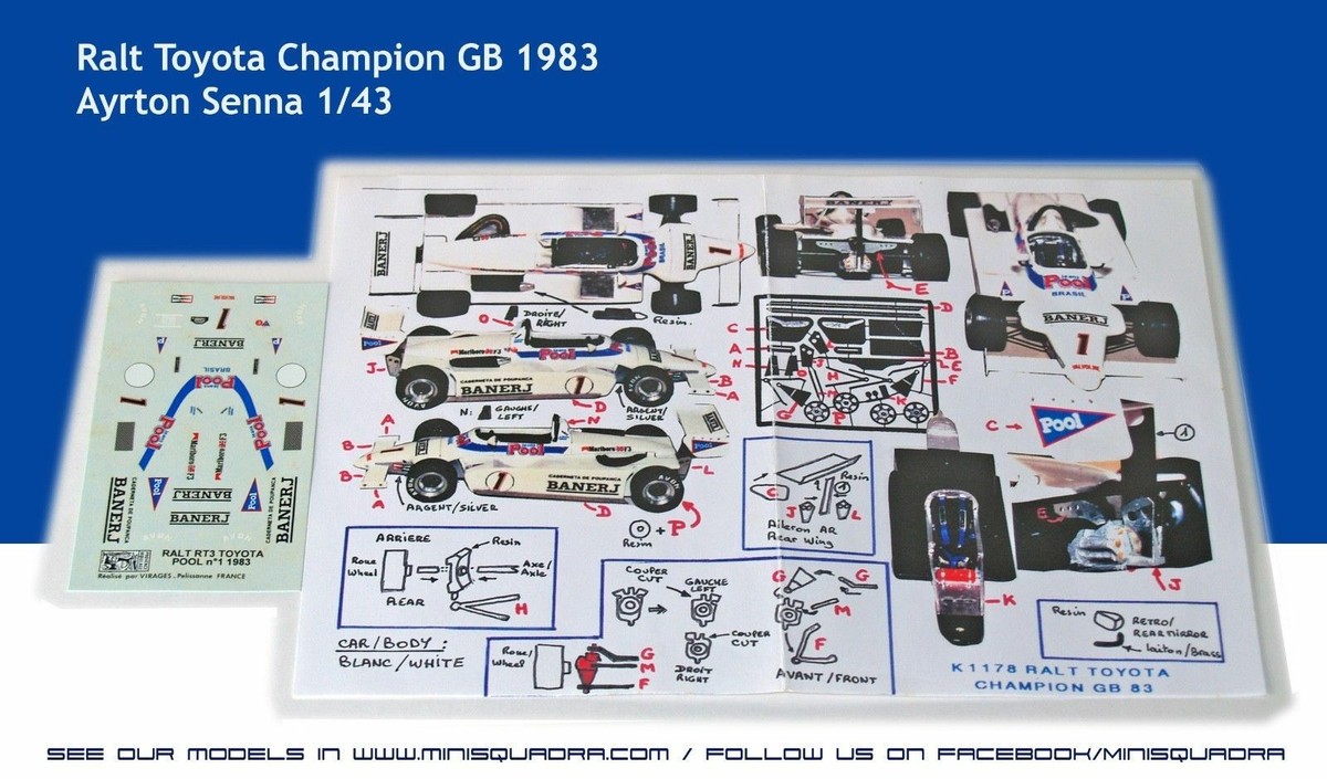 Van Diemen RF82 FF2000 A.Senna European formula Ford 2000 championship 1982