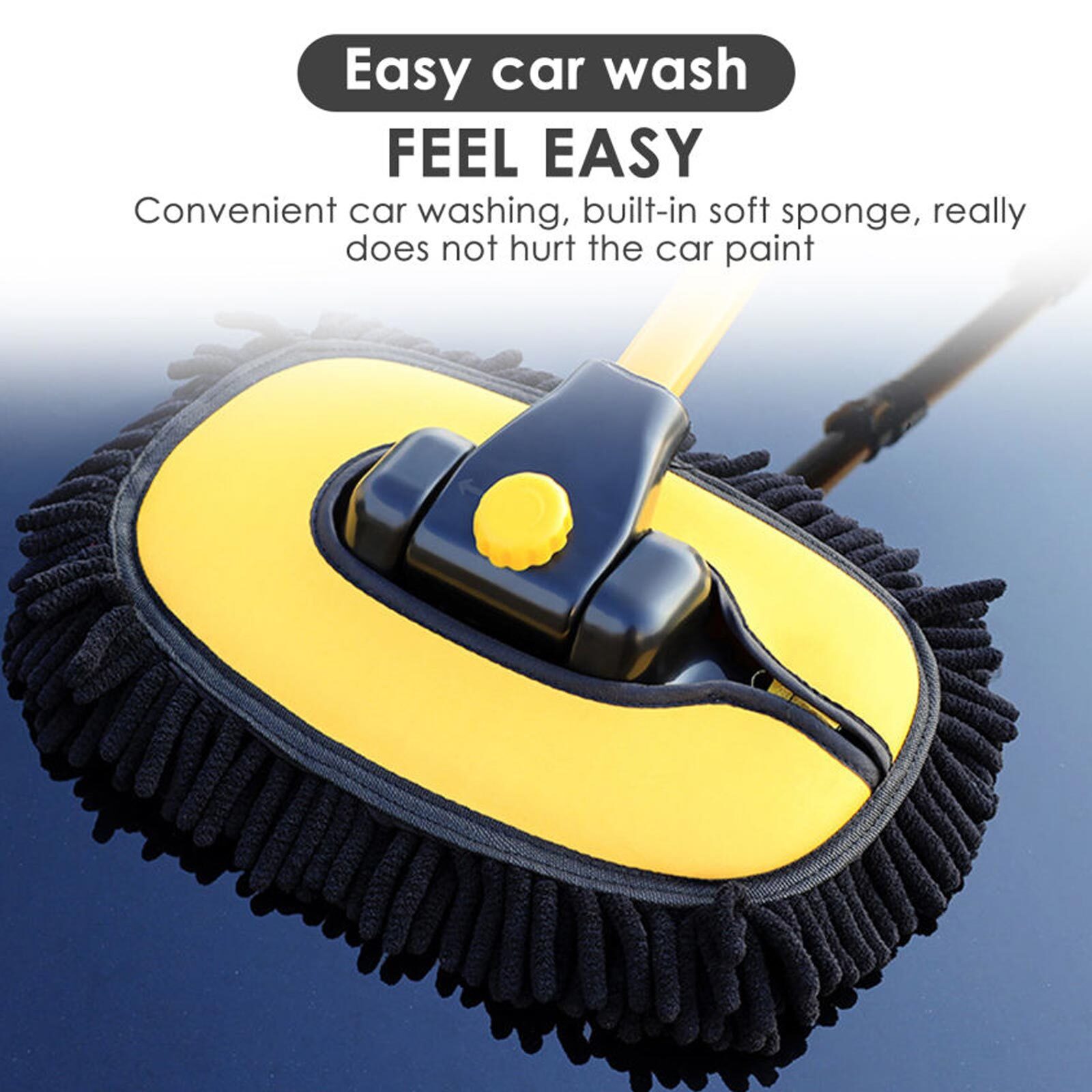 Car Wash Mop Car Brush Special Long Handle Mop Roof Window Cleaning