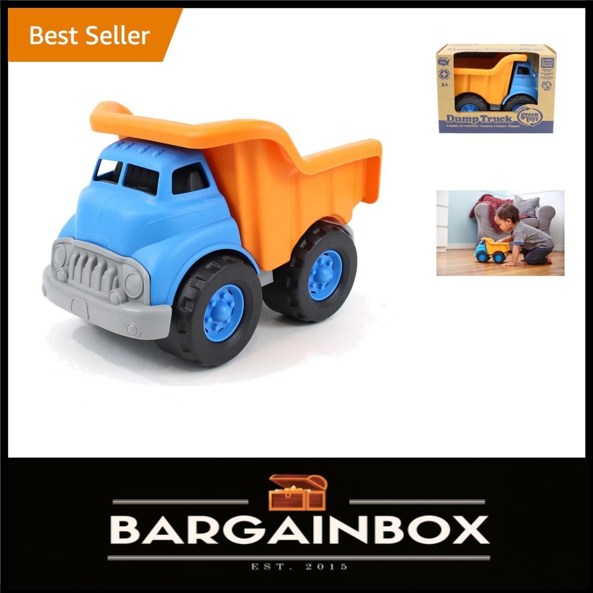 Lightweight Dump Truck Toy - Made in the USA from 100% Recycled 