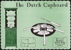 Vintage placemat THE DUTCH CUPBOARD Heisbitten Trays Thorndale Pennsylvania — photo 1