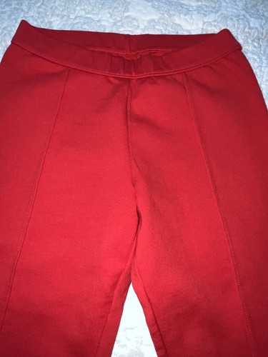 Janie and Jack Red Ponte Pant Size 10 Excellent Used Condition Seam Creased - Picture 5 of 9