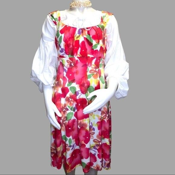 Women London Style summer dress, sz 12 - image 1