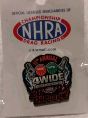11th Annual 4 Wide Nationals NHRA 2021 Pin Lapel Charlotte, NC