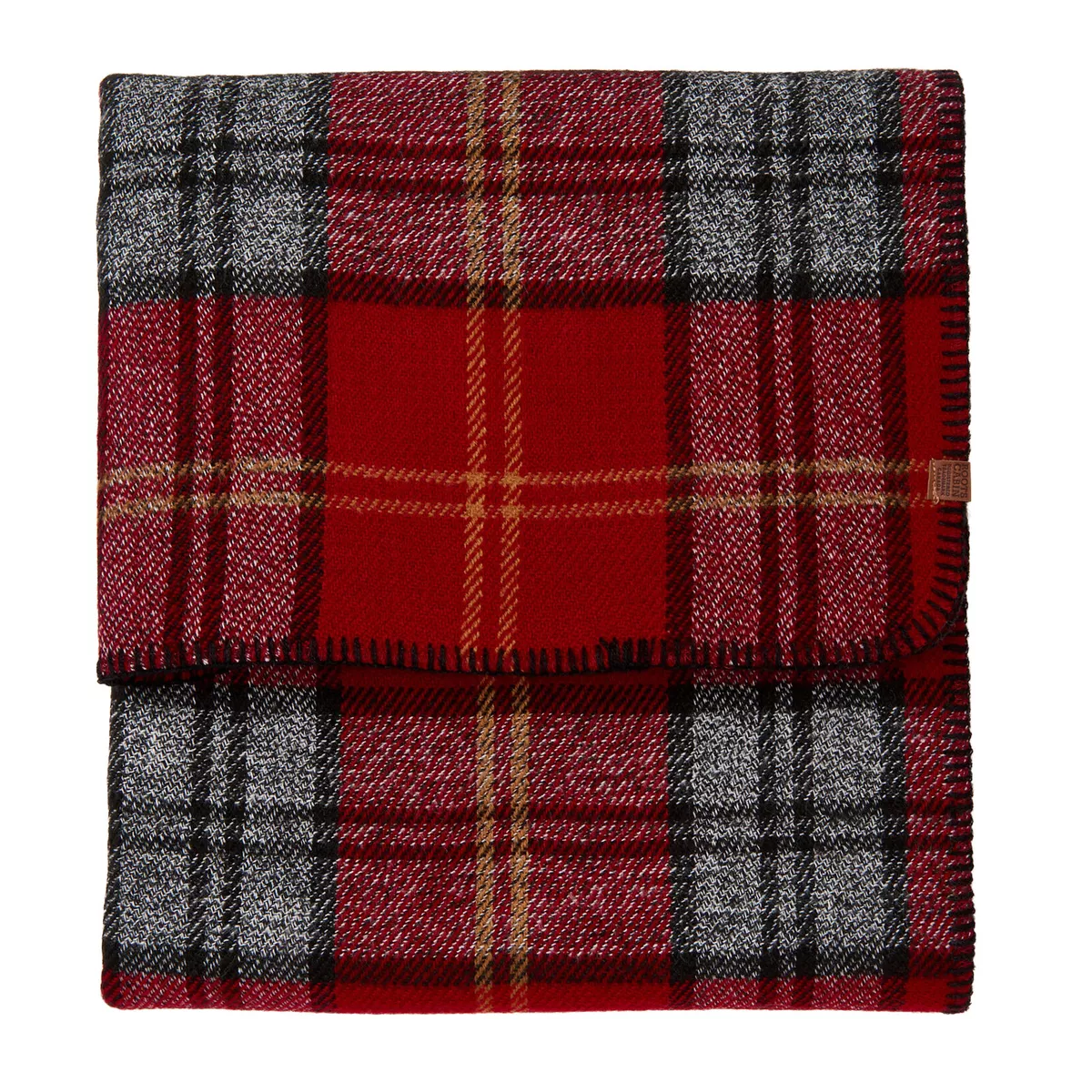 ROOTS Smoke Lake Red Black Plaid Blanket Wrap Scarf eBay