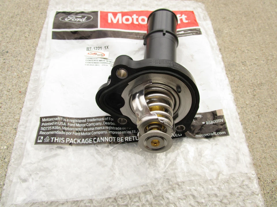 TERMOSTATO REFRIGERANTE MOTOR FORD LINCOLN CJ5Z-8575-A MOTORCRAFT RT-1221 OEM NUEVO Foto 4 de 4
