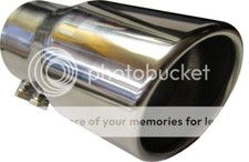 FOR CADILLAC ATS 4.75" 120MM ROUND EXIT EXHAUST TIP TAIL PIPE STAINLESS SCREW ON