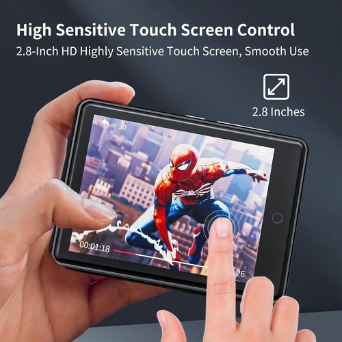MP3 Player Bluetooth 5.3 Portable 2,8” Touchscreen Music Player Mp3-Player Kinde - Bild 5 von 7