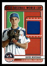 2023 Panini USA Baseball U18 Italy Relic Davide Montanari (A)