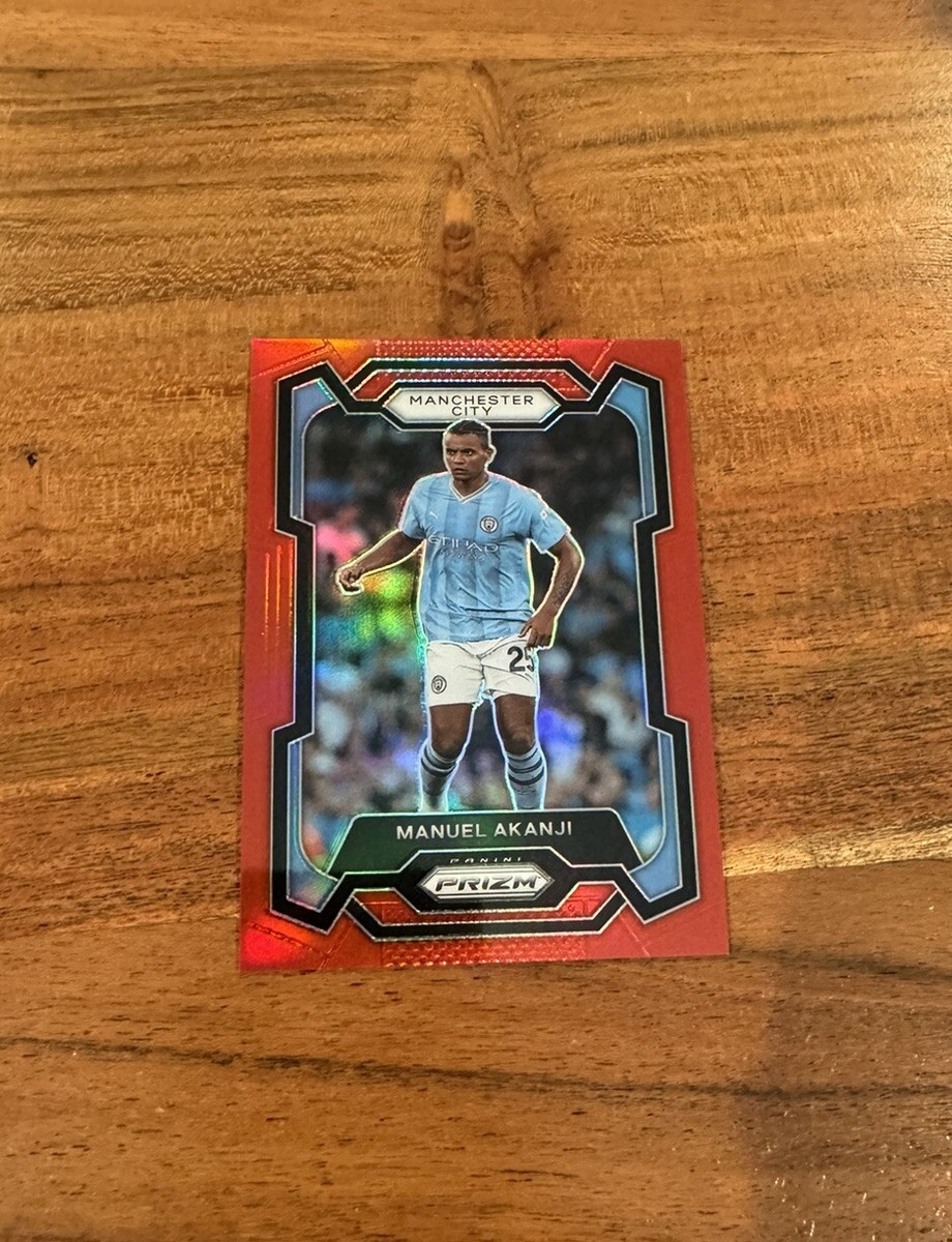 Manuel Akanji 2023-24 Panini Premier League Red Prizm /199 NRMT+