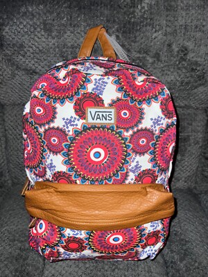 NWT VANS Deana II Backpack Book Bag Medallion Print with