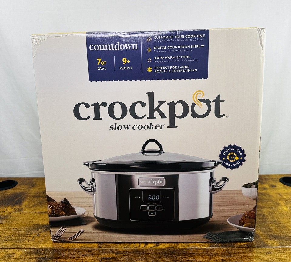 CrockPot SCCPVF710P 7 Quart Slow Cooker Platinum 48894065743 eBay