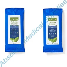 *2-Packs* Medline Remedy Phytoplex 4-in-1 Barrier Cream Cloth Wipes MSC092508