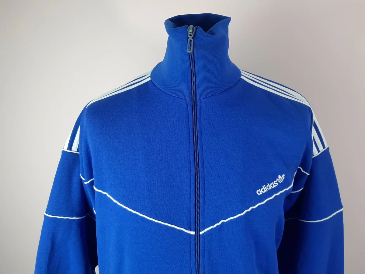 Adidas MADE IN POLAND Track Jacket Men\'s Size M Blue Full Zip Tracksuit Top  90\'s | eBay