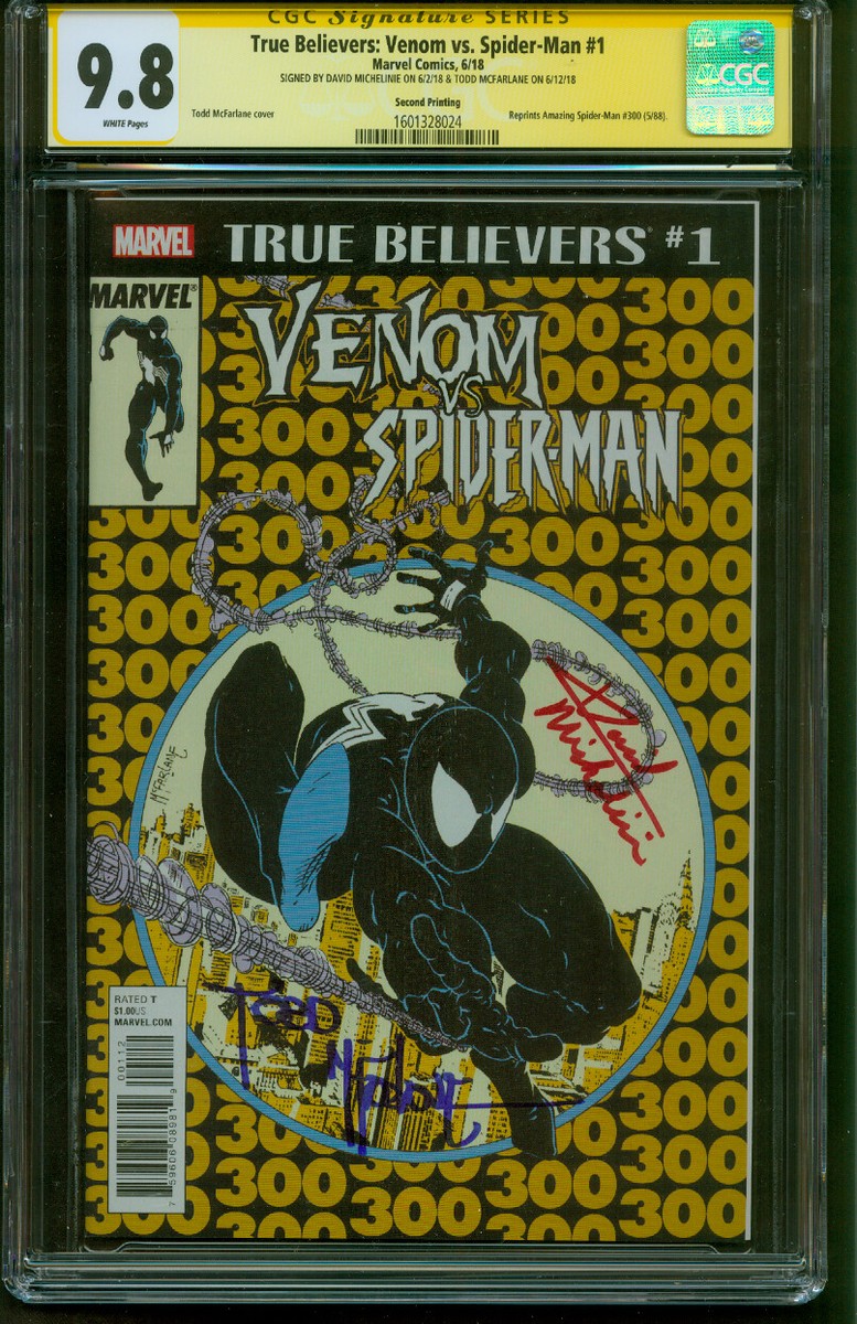 Amazing SPIDER MAN vs Venom 1 CGC 2XSS 9.8 Todd McFarlane 300
