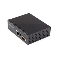 StarTech.com PoE Industrial Fiber to Ethernet Media Converter 60W - SFP to R...
