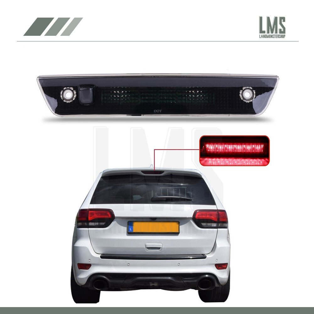 Smoke Lens For 05-10 Jeep Grand Cherokee Third 3rd Brake light LED Signal Lamp