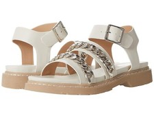 DV Dolce Vita Women's Mintra Chained Lug Sandal, Off-White, Women Size 10 NEW