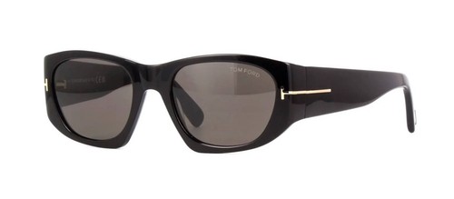 Tom Ford CYRILLE-02 FT 0987 Shiny Black/Grey (01A) Sunglasses