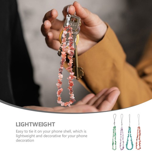 4 Pcs Chain Beaded Phone Wrist Strap Cell Lanyard - 第 3/12 張圖片