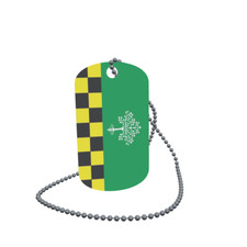 Dog Tag Flag Bunting Albesa Spain Dog Tag Aluminium 30 x 50mm