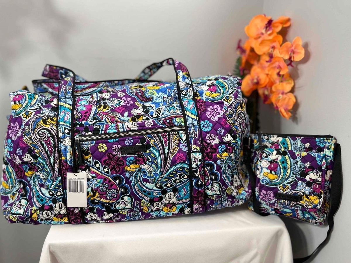 Vera Bradley x Disney Triple Zip Crossbody Mickey Minnie Paisley Brand New Vera Bradley Disney Mickey Mouse | Mercari main image 3