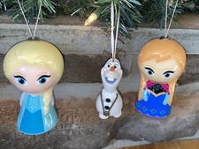Hallmark Disney Frozen Anna Elsa No Break Ornaments. Olaf. No Tag, Never Used