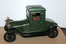 VERY NICE GREEN TIN FRICTION POWERED BANDAI 1913 PACKARD COUPE
