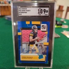 2022 Panini Clearly Donruss KENNY PICKETT *BLUE RATED ROOKIE AUTO* Steelers