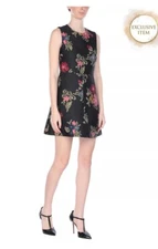 $575 RED VALENTINO Mini Short Dress IT40 US4 UK8 S Black