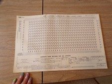 VTG Pad of IBM Slanted Mark Read Card Layout Form