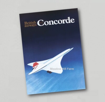 Kühlschrankmagnet BAC Concorde Super Sonic Flugzeug British Airways - Air France (4)