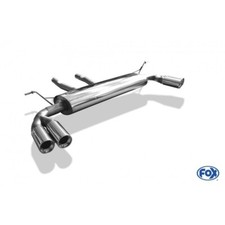 FOX DUPLEX Sportauspuff je 2x90 gerollt Absorber Porsche Cayenne Bj. 02-07 3.2l