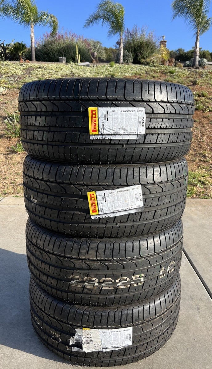 FOUR 295/45ZR20 Pirelli P Zero Run Flat RFT Tires GC SRT/Trackhawk