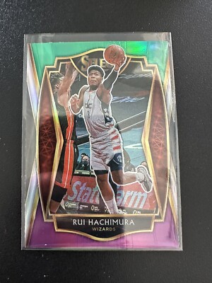 2020-21 Panini Select Premier Level Green White Purple Rui Hachimura ...