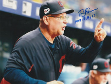 TERRY FRANCONA CLEVELAND INDIANS  MOY 13, 16, 22  ACTION SIGNED 8x10