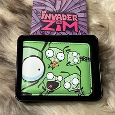 NIB Buckle-Down Men's Bi-fold Wallet - Nickelodeon's Invader Zim