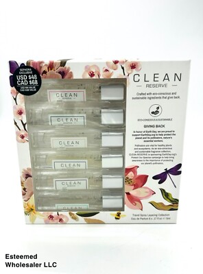 CLEAN Reserve Travel Spray Layering Collection Eau De Parfum 6x0.17oz