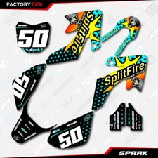 Cyan Spark Racing Graphics Kit fits 13-25 Honda Crf50 CRF 50 Decal Sticker kit