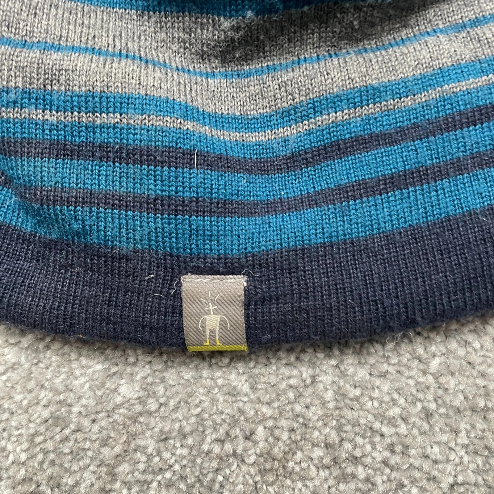 smartwool beanie striped wool blend top tassel 