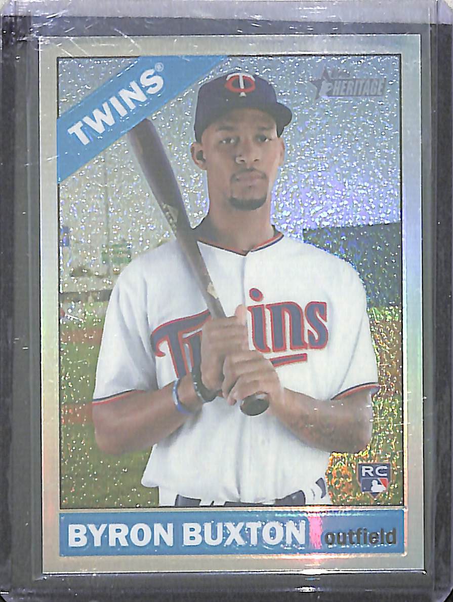 2015 Topps Heritage Chrome Refractor #724 Byron Buxton No 512 of 566
