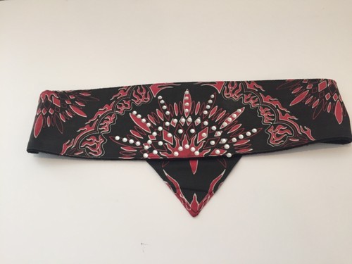 Paisley W/Rhinestones Chop Top Doo Wrap Headband Bandana Biker Doo Rag Headwrap - Bild 10 von 12