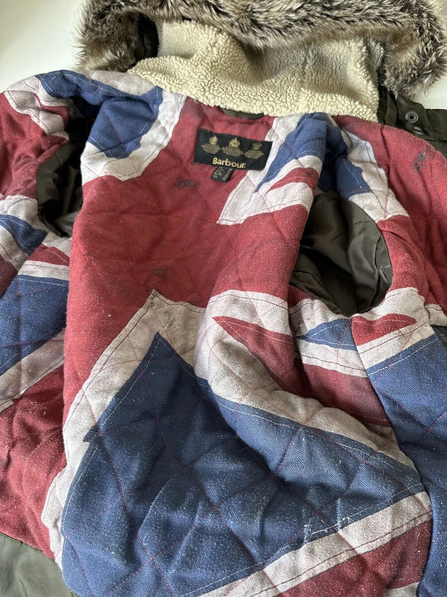 Barbour Brighton hooded Parka union jack wax cotton Hooded Barbour Brighton hooded Parka union jack wax cotton Hooded